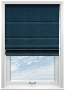 Ritz, Ulysses Blue - Twist&Fit Roman Blind